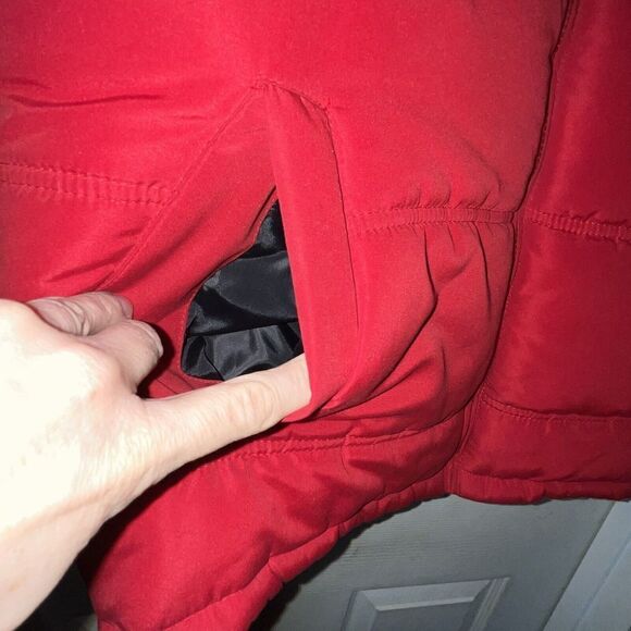 Field and‎ Stream Puffer Vest Men’s Sz L Red Fishing Hiking Camping Gorpcore EUC - Picture 2 of 9